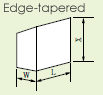Edge-tapered