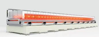 ガス燃焼式リチウムイオン電池電極材用連続焼成炉(C-SERT-RHK)