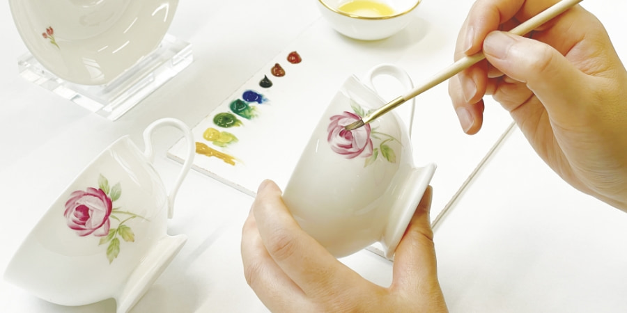 絵付け体験コーナー